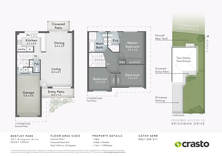 Floorplan of Homely townhouse listing, 28/1 Bridgman Drive, Reedy Creek QLD 4227