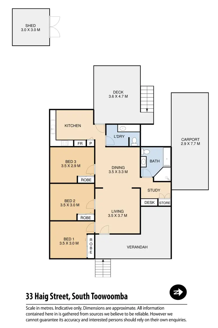 Floorplan of Homely house listing, 33 Haig Street, South Toowoomba QLD 4350