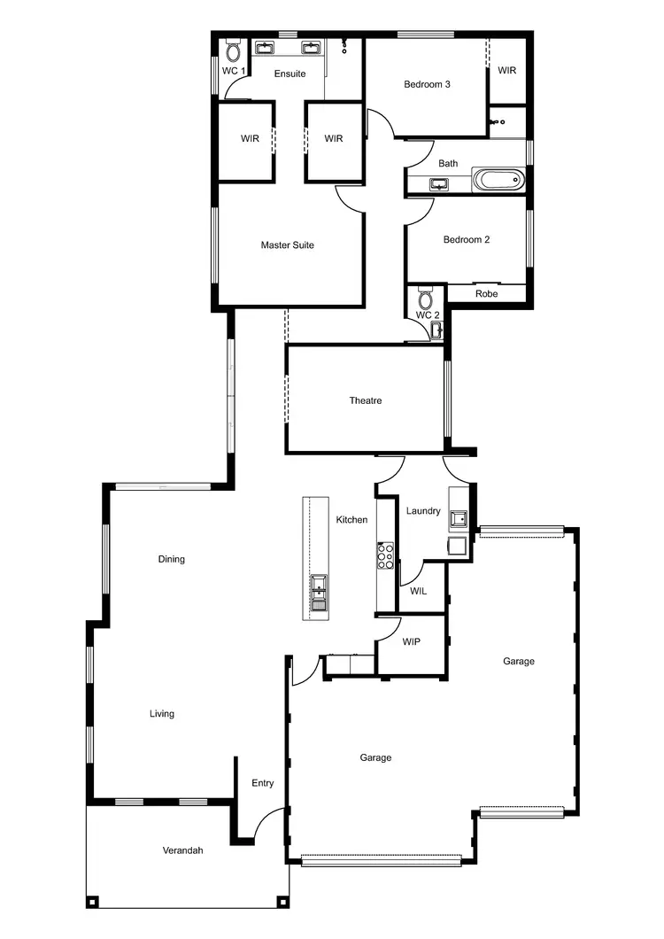 Floorplan of Homely house listing, 38 Barker Boulevard, Glen Iris WA 6230