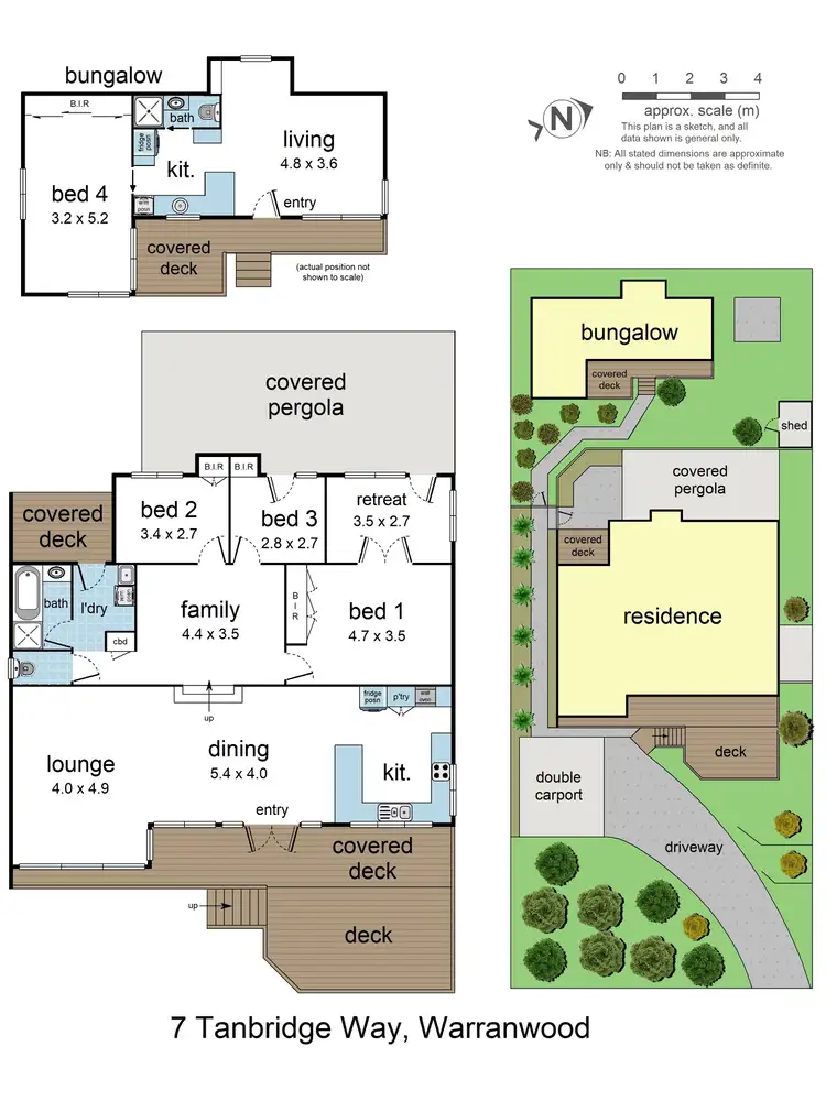 Floorplan of Homely house listing, 7 Tanbridge Way, Warranwood VIC 3134