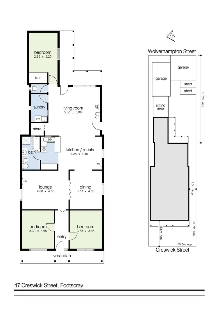 Floorplan of Homely house listing, 47 Creswick Street, Footscray VIC 3011