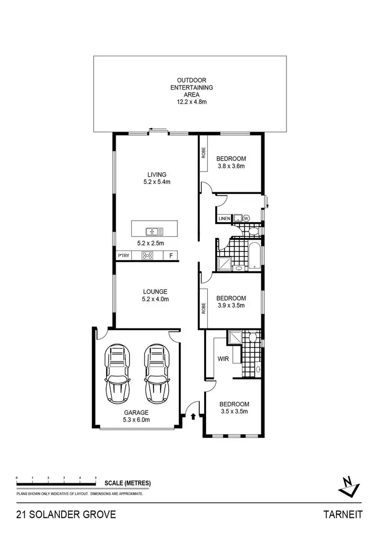 Floorplan of Homely house listing, 21 Solander Grove, Tarneit VIC 3029