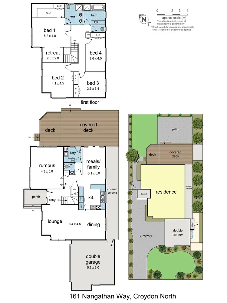 Floorplan of Homely house listing, 161 Nangathan Way, Croydon North VIC 3136