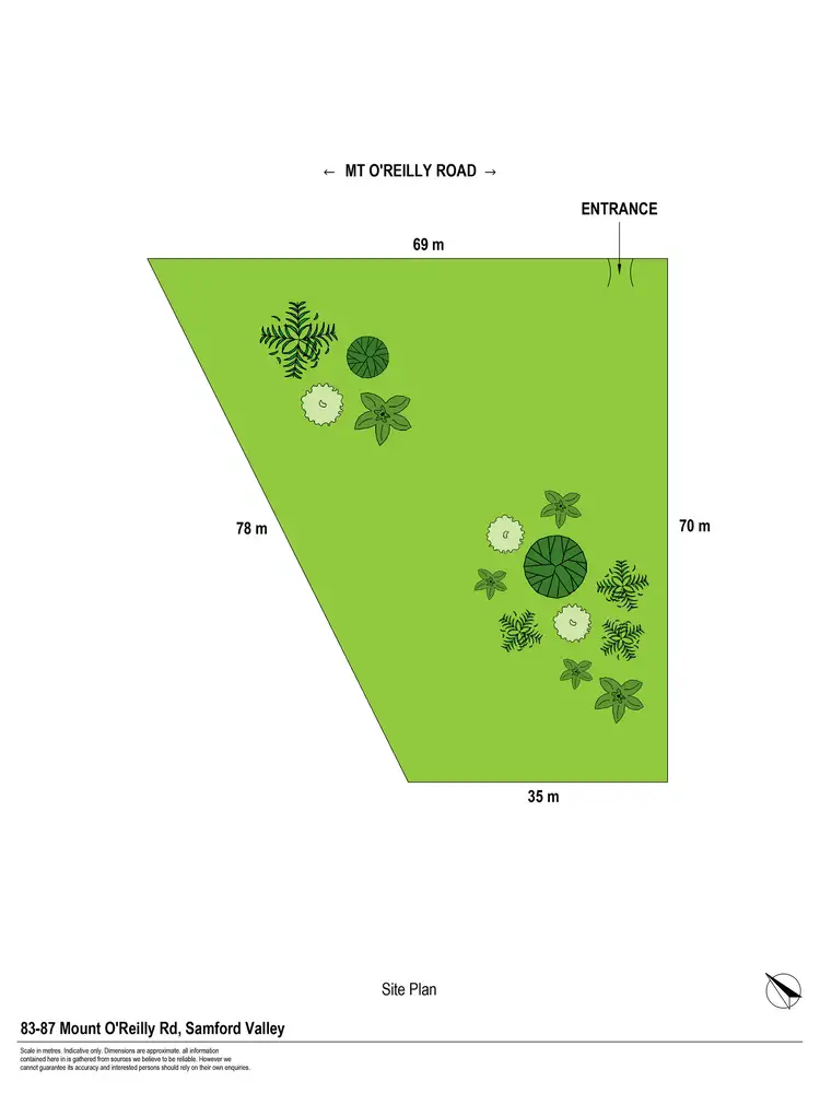 Floorplan of Homely land listing, 83-87 Mount O'Reilly Road, Samford Valley QLD 4520