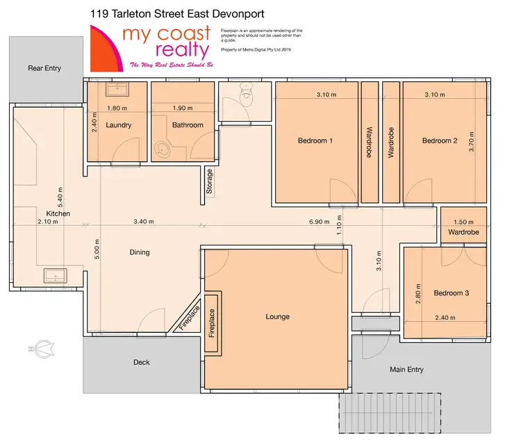 Floorplan of Homely house listing, 119 Tarleton Street, East Devonport TAS 7310