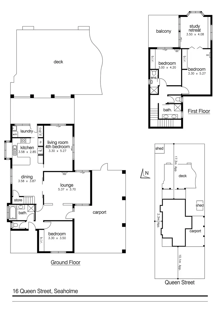Floorplan of Homely house listing, 16 Queen Street, Seaholme VIC 3018