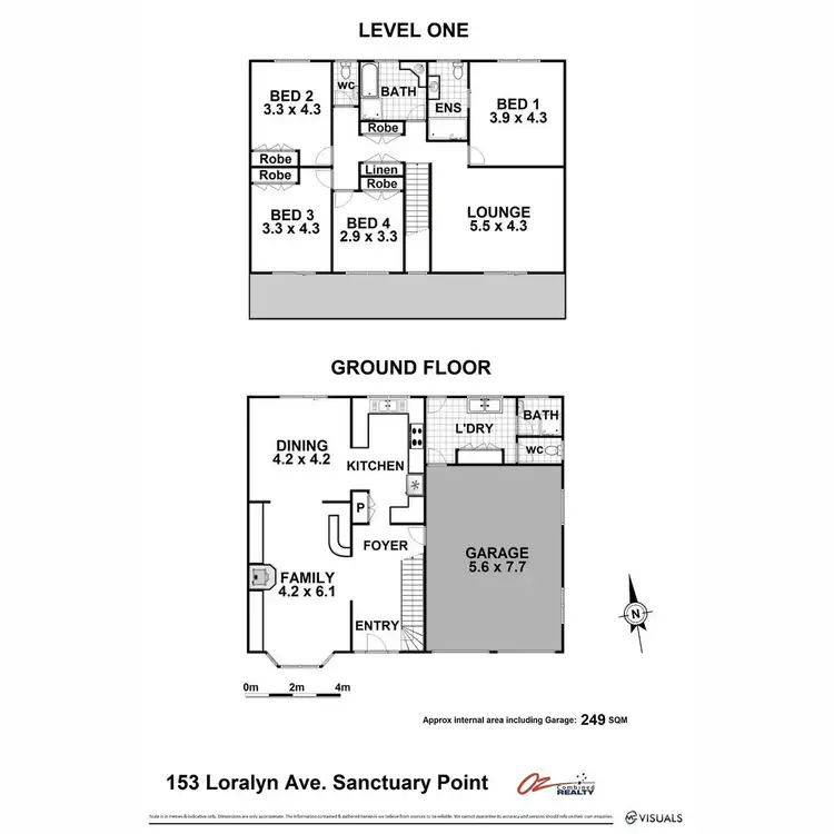 Floorplan of Homely house listing, 153 Loralyn Avenue, Sanctuary Point NSW 2540