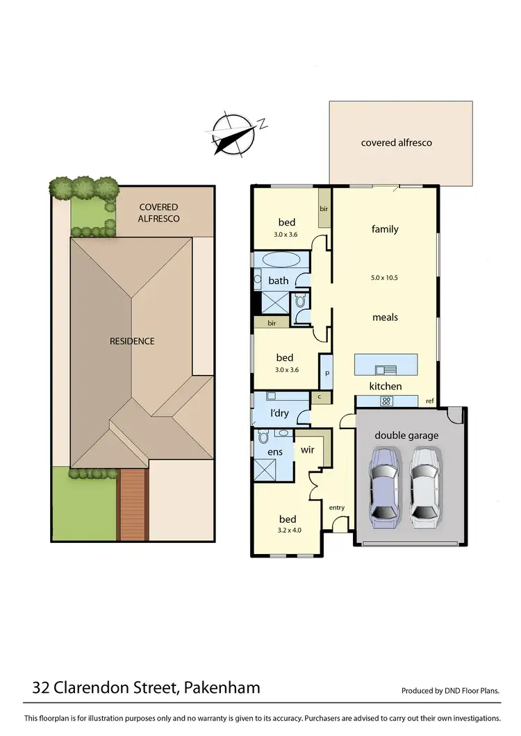 Floorplan of Homely house listing, 32 Clarendon Street, Pakenham VIC 3810