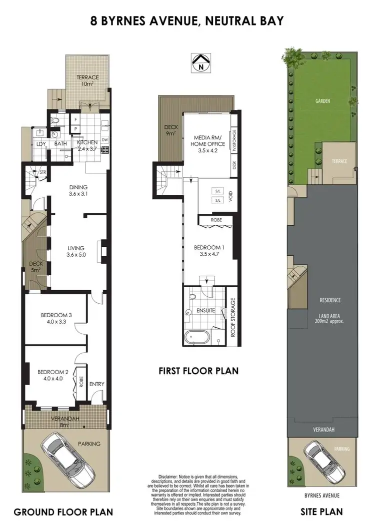 Floorplan of Homely house listing, 8 Byrnes Avenue, Neutral Bay NSW 2089