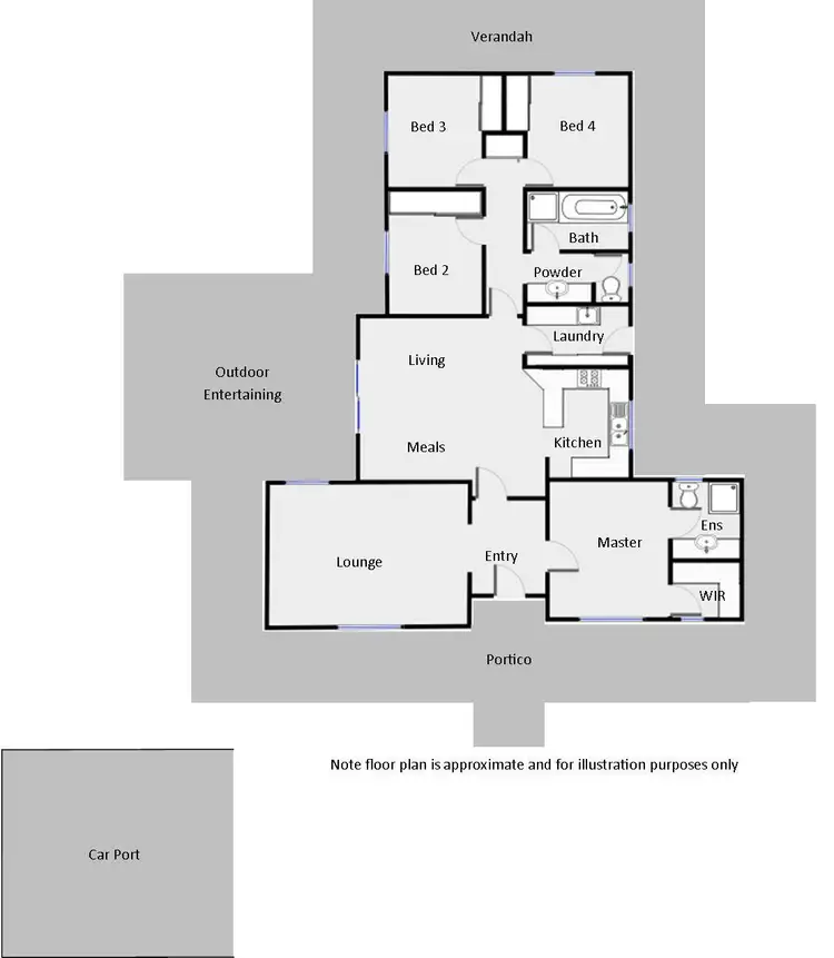Floorplan of Homely house listing, 2 Stockmans Drive, Irymple VIC 3498