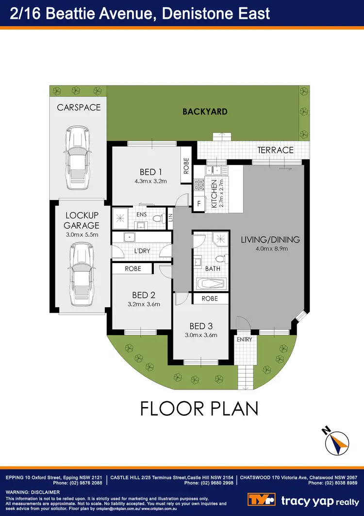 Floorplan of Homely villa listing, 2/16 Beattie Avenue, Denistone East NSW 2112