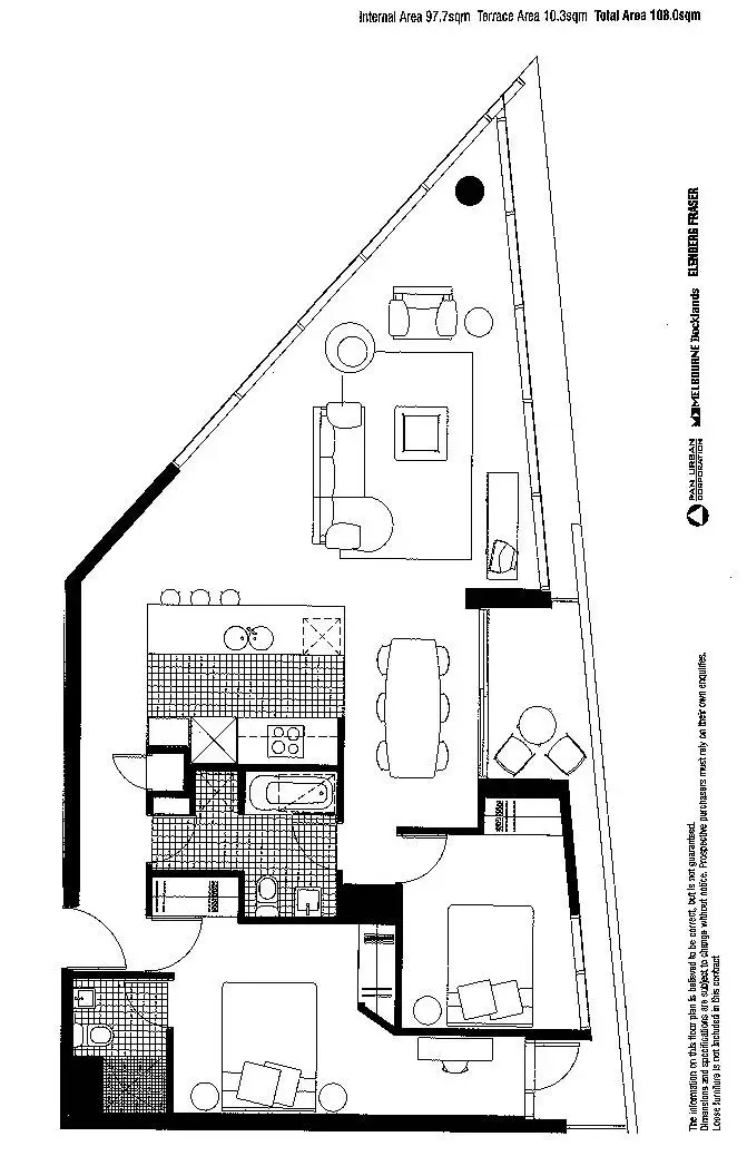Floorplan of Homely apartment listing, 607/8 Waterview Walk, Docklands VIC 3008