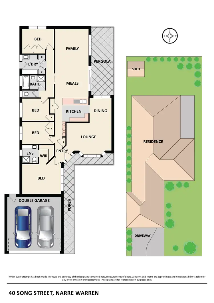Floorplan of Homely house listing, 40 Song Street, Narre Warren VIC 3805