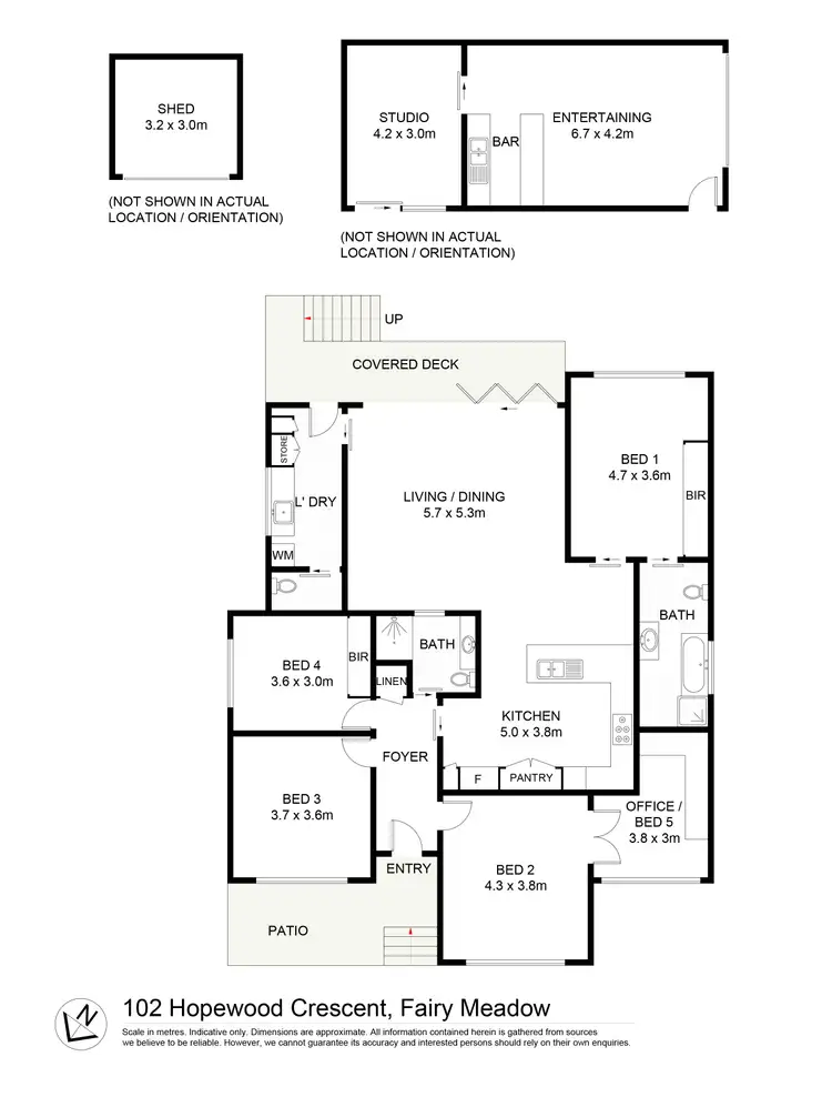 Floorplan of Homely house listing, 102 Hopewood Crescent, Fairy Meadow NSW 2519