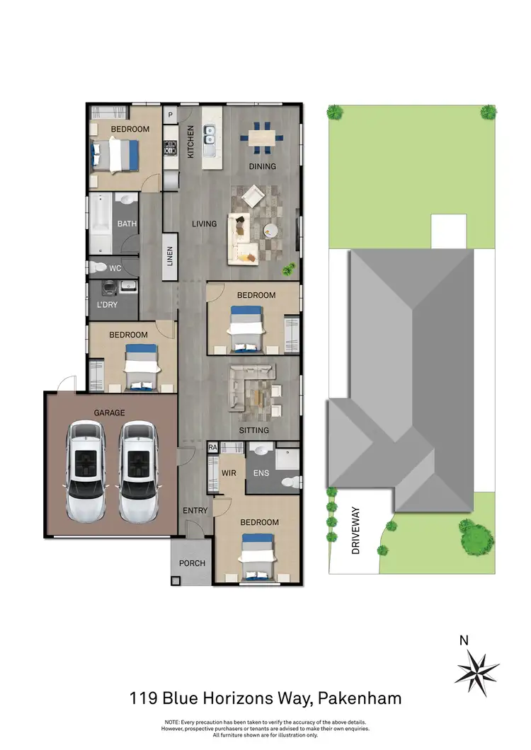 Floorplan of Homely house listing, 119 Blue Horizons Way, Pakenham VIC 3810