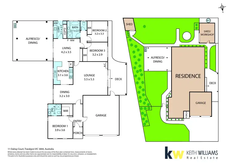 Floorplan of Homely house listing, 11 Dalray Court, Traralgon VIC 3844