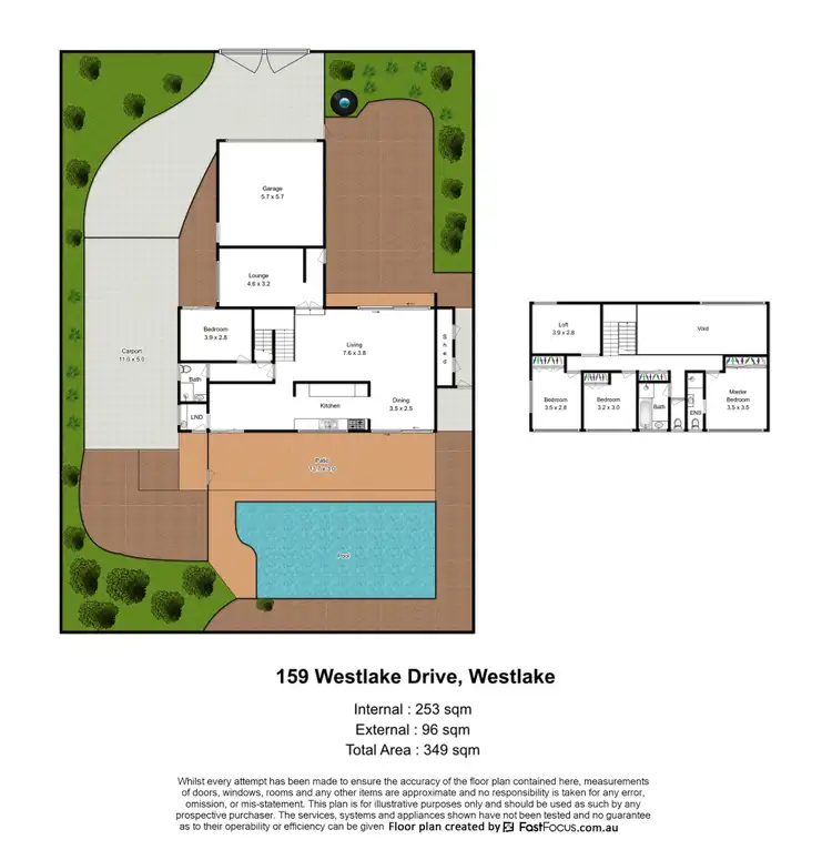 Floorplan of Homely house listing, 159 Westlake Drive, Westlake QLD 4074