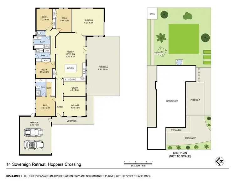 Floorplan of Homely house listing, 14 Sovereign Retreat, Hoppers Crossing VIC 3029