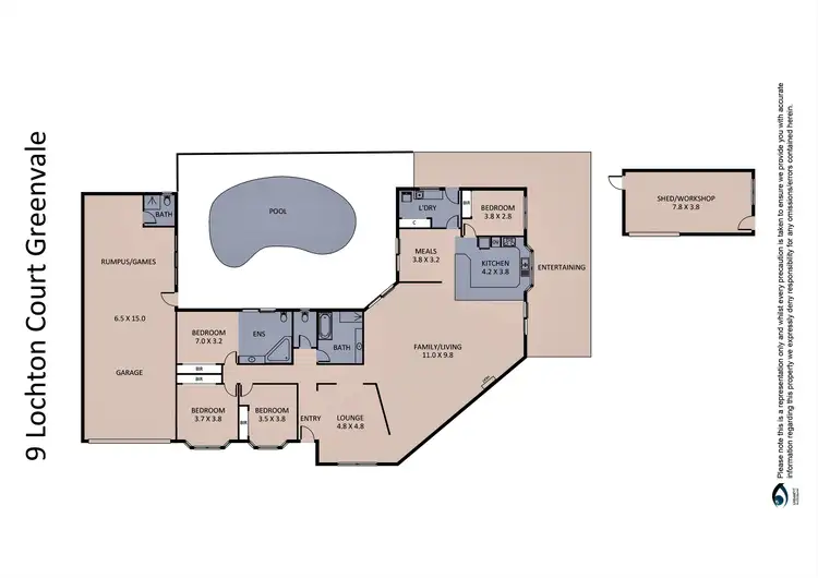 Floorplan of Homely house listing, 9 Lochton Court, Greenvale VIC 3059