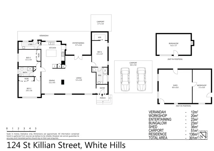 Floorplan of Homely house listing, 124 St Killian Street, White Hills VIC 3550