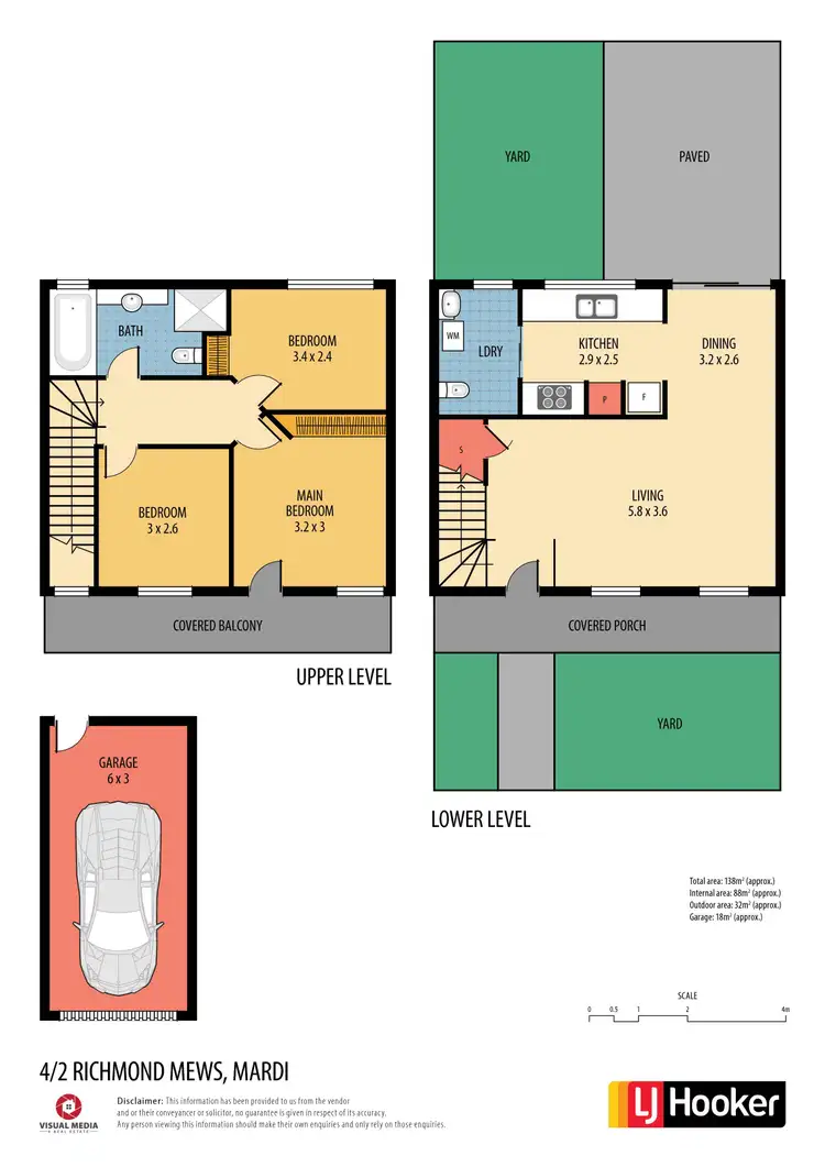 Floorplan of Homely townhouse listing, 4/2 Richmond Mews, Mardi NSW 2259