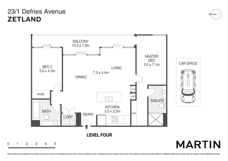 Floorplan of Homely apartment listing, 23/1 Defries Avenue, Zetland NSW 2017