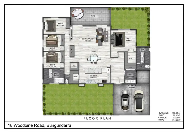 Floorplan of Homely rural property listing, 18 Woodbine Road, Bungundarra QLD 4703