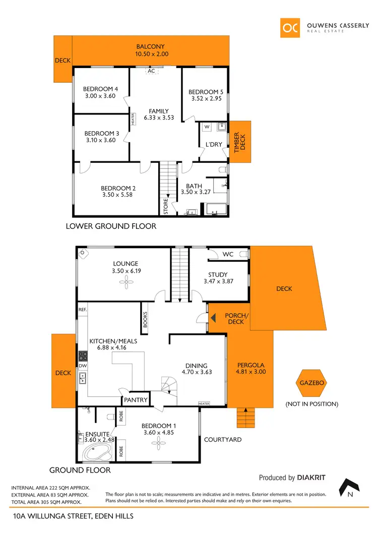 Floorplan of Homely house listing, 10a Willunga Street, Eden Hills SA 5050