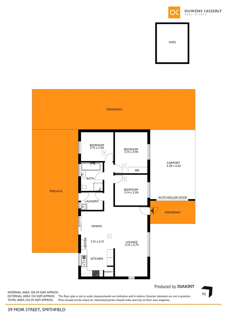 Floorplan of Homely house listing, 39 Moir Street, Smithfield SA 5114
