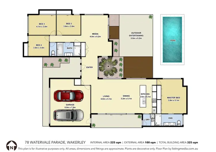 Floorplan of Homely house listing, 78 Watervale Parade, Wakerley QLD 4154