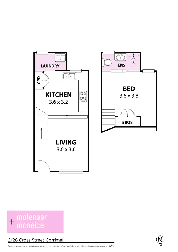 Floorplan of Homely apartment listing, 2/28 Cross Street, Corrimal NSW 2518