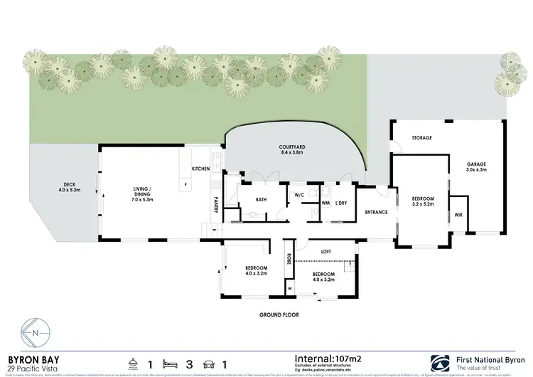 Floorplan of Homely house listing, 29 Pacific Vista Drive, Byron Bay NSW 2481