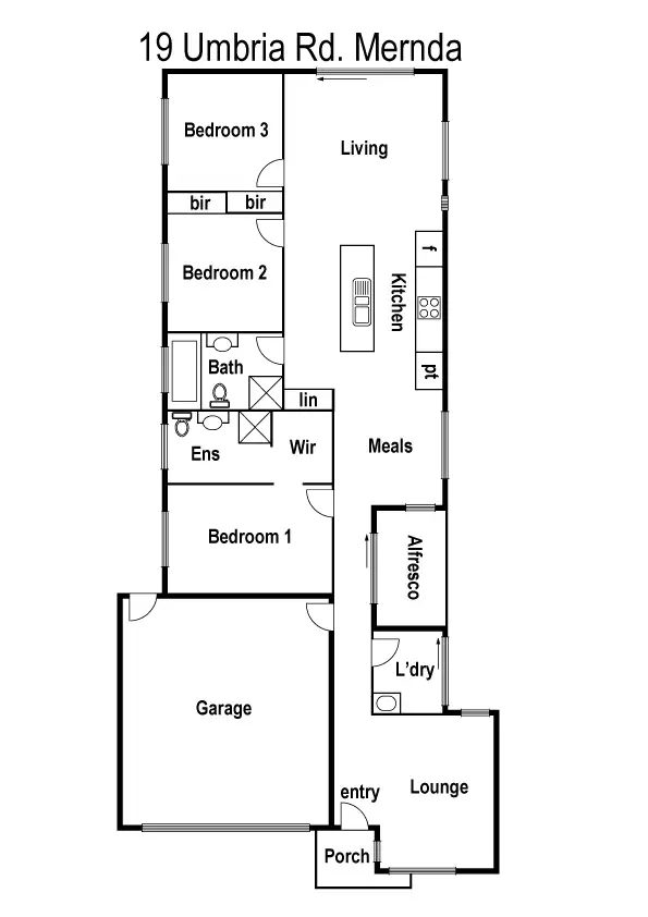 Floorplan of Homely house listing, 19 Umbria Road, Mernda VIC 3754