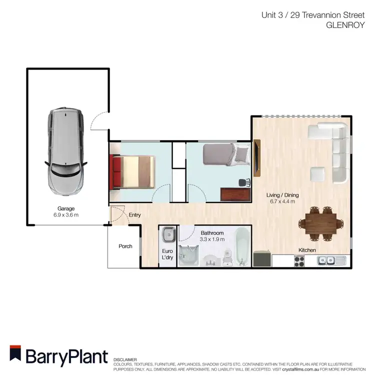 Floorplan of Homely unit listing, 3/29 Trevannion Street, Glenroy VIC 3046