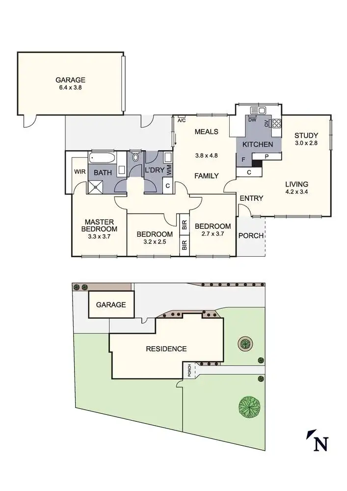 Floorplan of Homely house listing, 1 Hayden Avenue, Frankston VIC 3199
