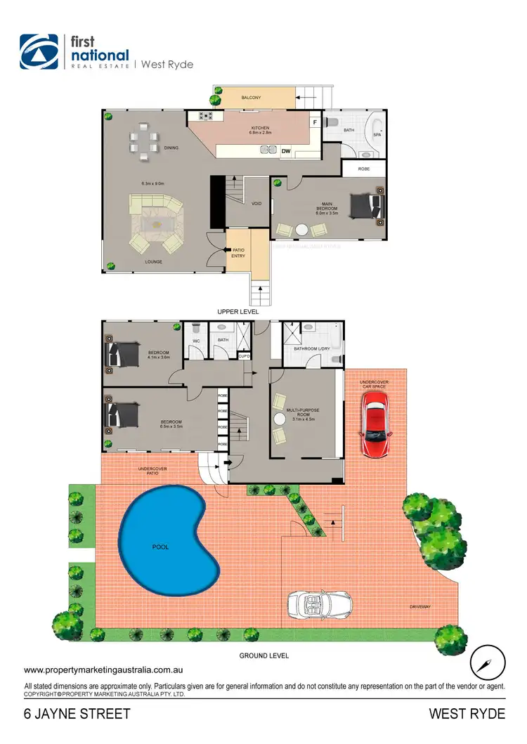 Floorplan of Homely house listing, 6 Jayne Street, West Ryde NSW 2114