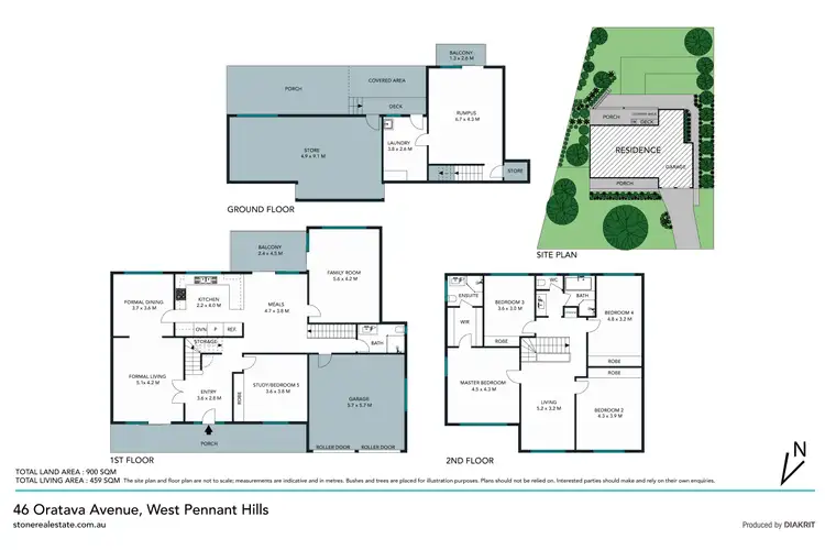 Floorplan of Homely house listing, 46 Oratava Avenue, West Pennant Hills NSW 2125
