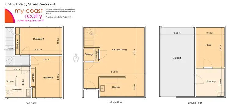 Floorplan of Homely unit listing, 5/1 Percy Street, Devonport TAS 7310
