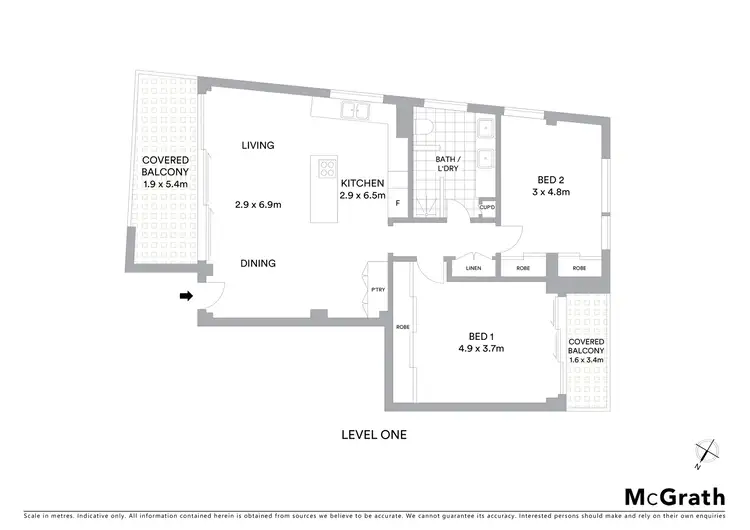 Floorplan of Homely apartment listing, 4/8 Boorima Place, Cronulla NSW 2230