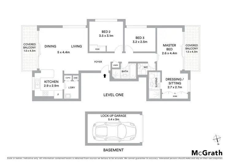 Floorplan of Homely unit listing, 2/21 Burke Road, Cronulla NSW 2230