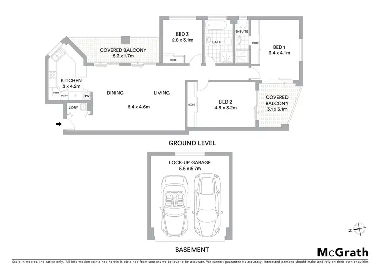 Floorplan of Homely apartment listing, 3/239 Kingsway, Caringbah NSW 2229