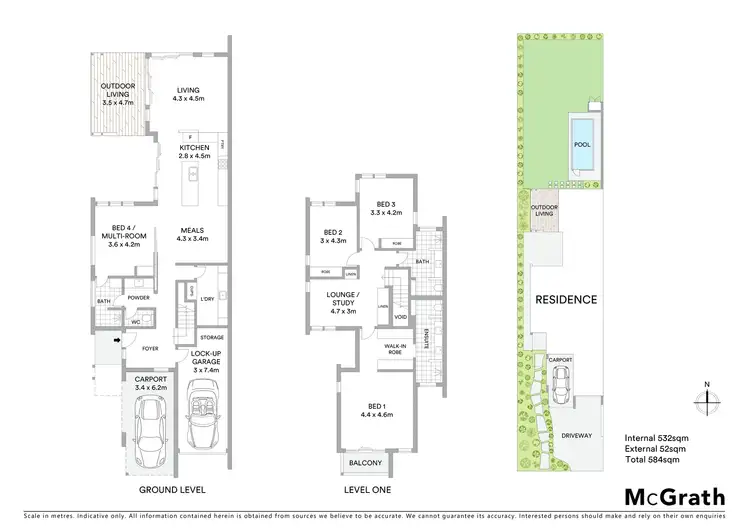 Floorplan of Homely semi-detached listing, 29B Northcote Avenue, Caringbah South NSW 2229