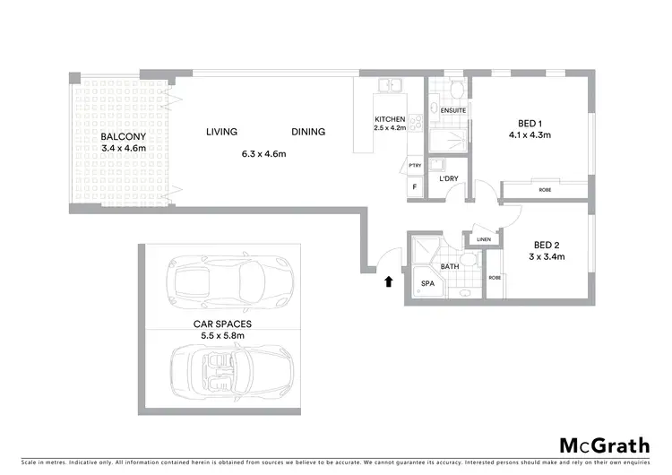 Floorplan of Homely apartment listing, 8/184 Corrimal Street, Wollongong NSW 2500