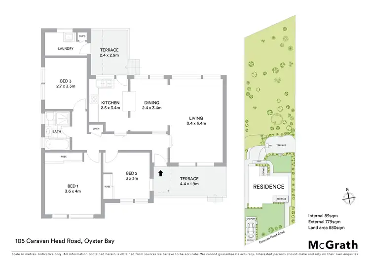 Floorplan of Homely house listing, 105 Caravan Head Road, Oyster Bay NSW 2225