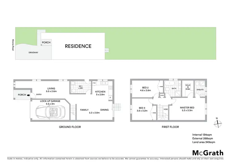 Floorplan of Homely semi-detached listing, 15B Moona Road, Kirrawee NSW 2232