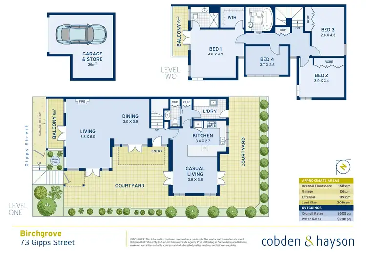 Floorplan of Homely house listing, 73 Gipps Street, Birchgrove NSW 2041