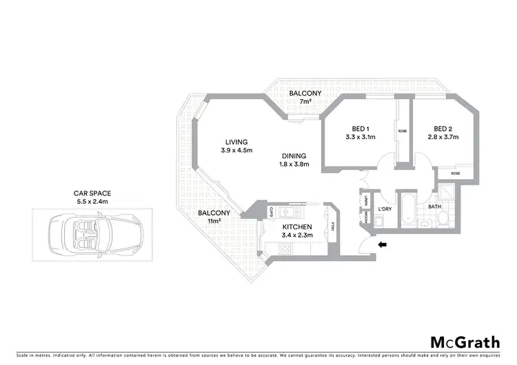 Floorplan of Homely apartment listing, 6/22 Corrimal Street, Wollongong NSW 2500