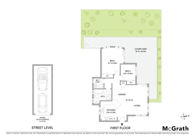 Floorplan of Homely apartment listing, 3/47 Wyanbah Road, Cronulla NSW 2230