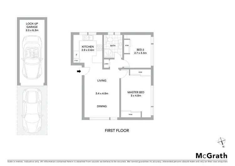 Floorplan of Homely apartment listing, 4/121 Elouera Road, Cronulla NSW 2230