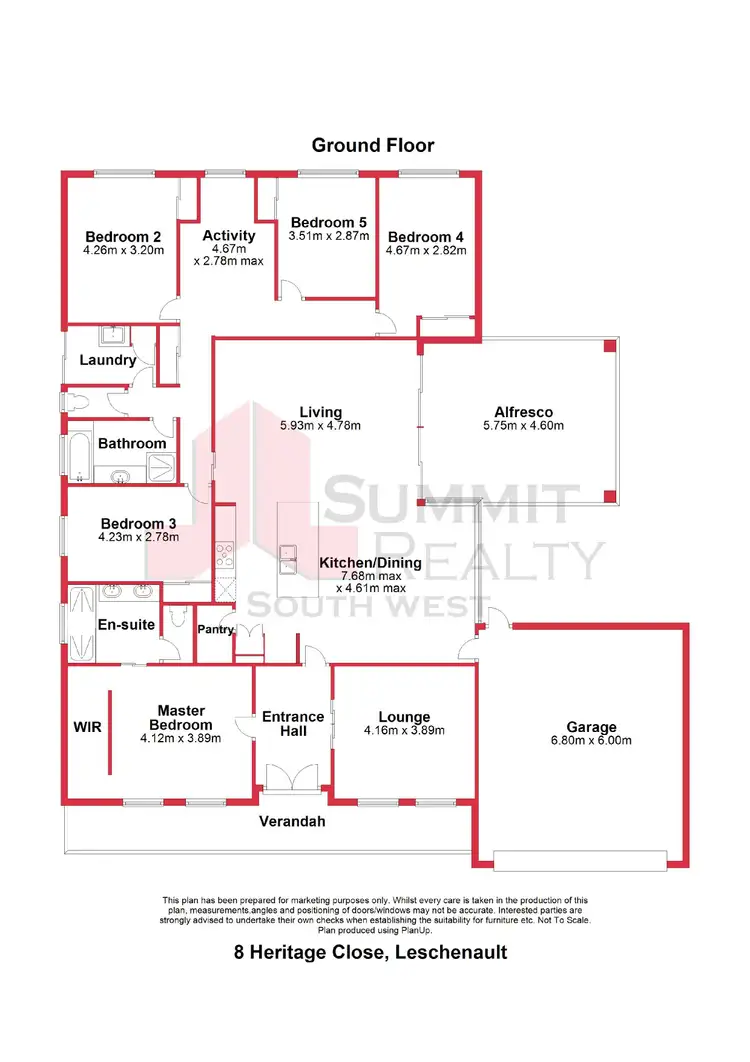 Floorplan of Homely house listing, 8 Heritage Close, Leschenault WA 6233